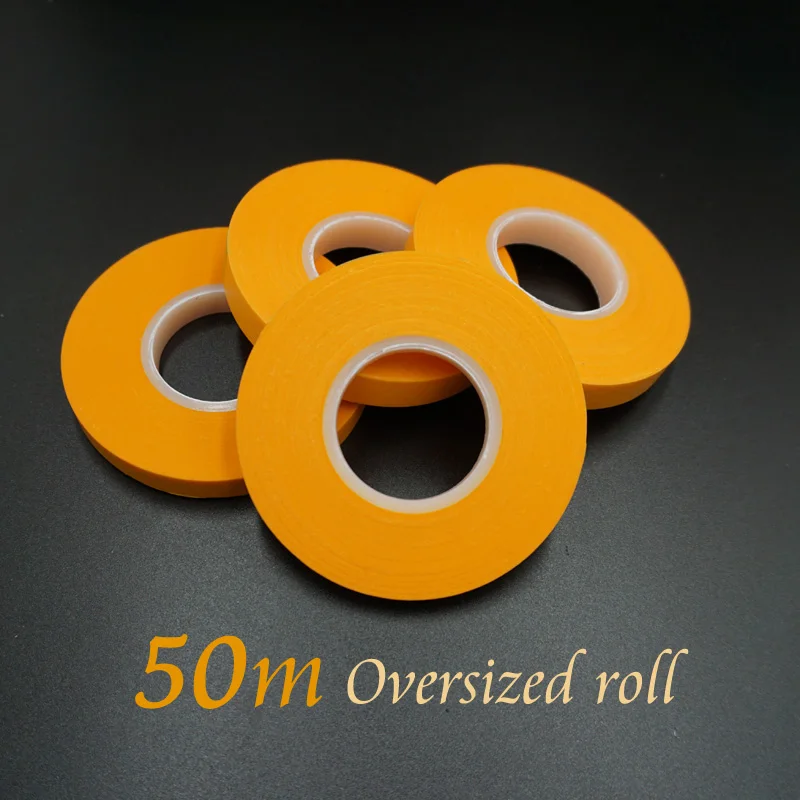 

Oversized roll Model cover tape Paint color separation Model making spray accessories supplies 50m/roll