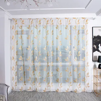 

Trees Sheer Curtain Tulle Window Treatment Voile Drape Valance Fabric Rideaux Pour Le Salon Window Curtains Cortinados De Quarto
