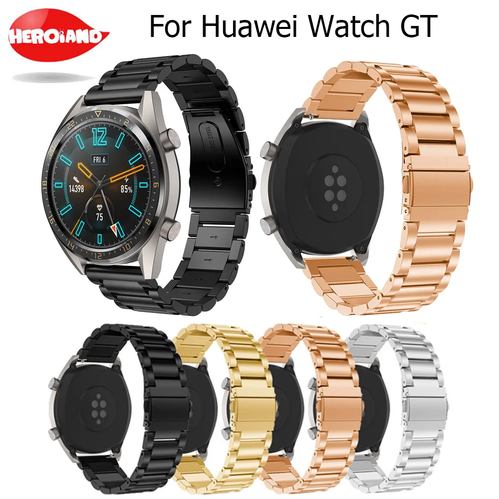 Металлический ремешок для Samsung Galaxy 46 мм браслет из нержавеющей стали Xiaomi Huami Amazfit 2