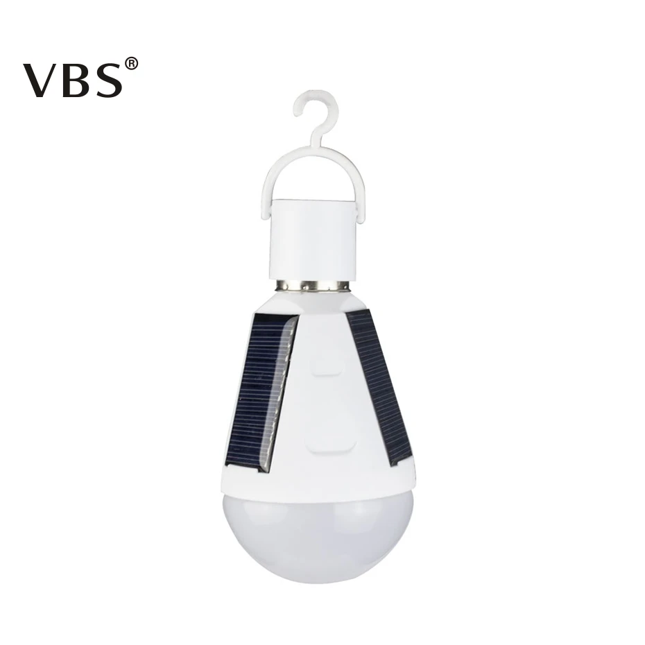 

7W/12W Solar Power Sunlight Solar LED Lamp Bulb Rechargeable E27 Emergency Outdoor Garden Lighting for Camping Fishing Light