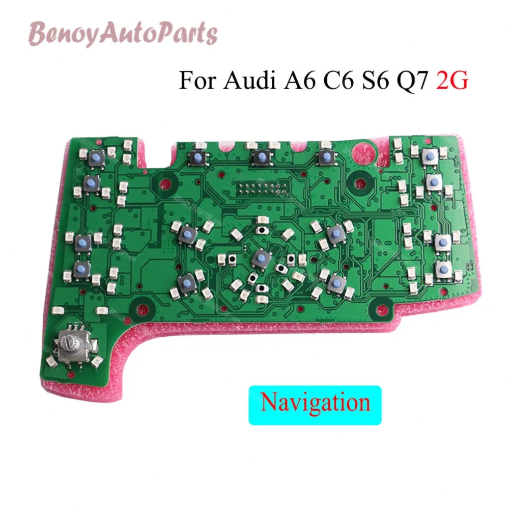 

MMI Multimedia Interface Control Panel Circuit Board with Nav LHD For Audi A6 C6 S6 Q7 4F1919611 4F1919610 4L0919610