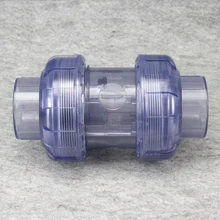 25 мм внутренний диаметр прозрачный ПВХ один способ обратный клапан труба фитинг для орошения сада аквариум