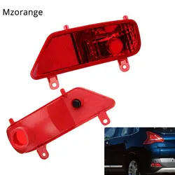 MZORANGE красный задний бампер свет лампы, пригодный для peugeot 3008 2009-2016 правая левая противотуманная фара крышка корпуса автомобиля стиль без