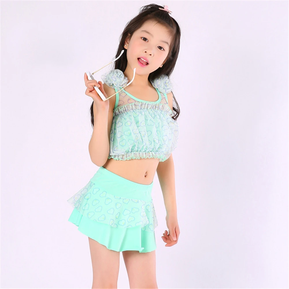 2018 New Summer Kids Girl Swimsuit Costume Swimwear Pink Children