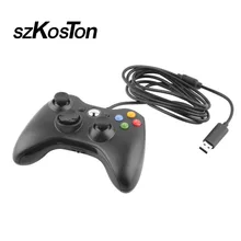 szKosTon USB Wired Gamepad Joypad Controller For Microsoft For Xbox Slim 360 for Windows7 Joystick Game Controller Hot sale