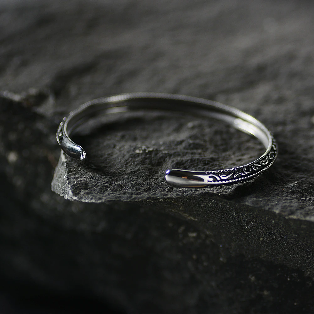 

New Design Men's Bracelet Titanium Steel Cuff Bracelets Bangles Open Male Color Jewelry
