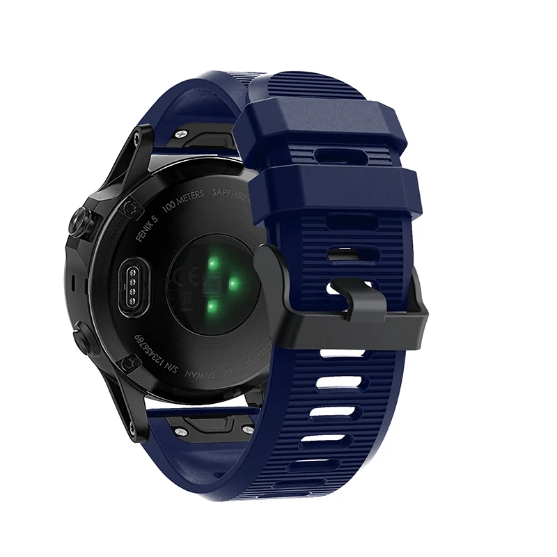 26 22 20 мм ремешок для garmin fenix 5 5X 5S Plus 3 3HR часы Quick fit Силиконовый Easyfit наручные часы ремешок для garmin fenix 5x5 5S