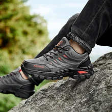 Новые высокие модные мужские походные ботинки спортивные кроссовки для альпинизма Уличная обувь большого размера теплые и удобные Размеры 39-44