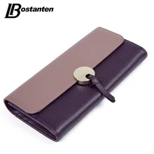 Bostanten 2017 luxus marke frauen brieftaschen aus echtem leder geldbörse berühmte marke lange frauen geldbörsen echtem leder weiblichen brieftaschen