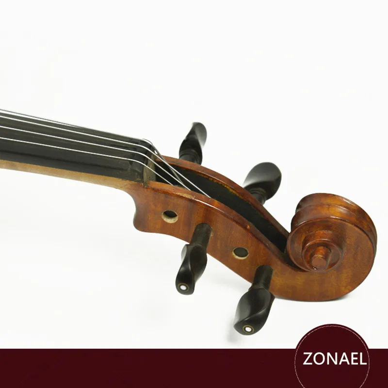 ZONAEL Скрипка для начинающих 4/4 полный Размеры естественная акустика скрипка с чехлом лук канифоль ели тела 4 струнный инструмент