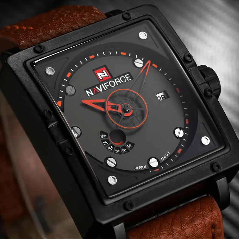 Часы NAVIFORCE мужские топовые брендовые Роскошные повседневные кварцевые для