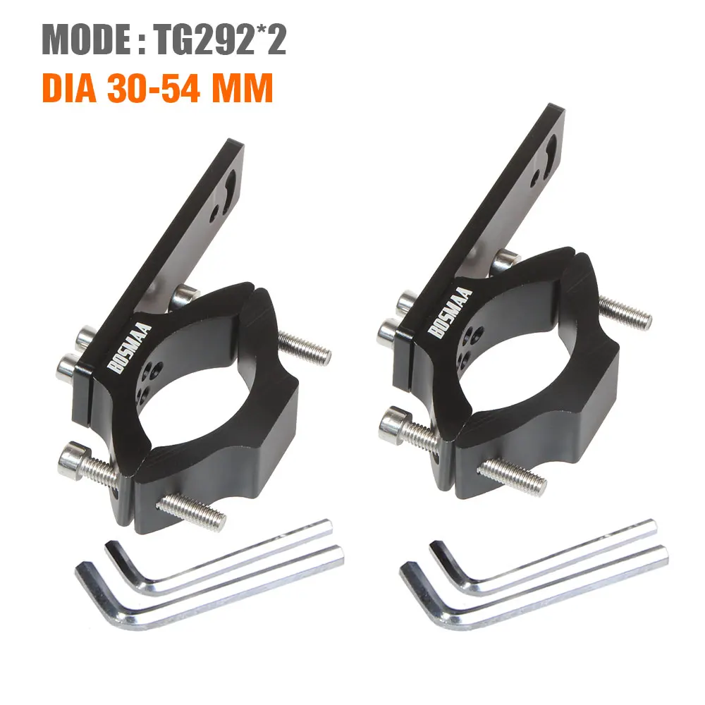 BOSMAA TG29 мотоциклетный светодиодный кронштейн для фары для Кафе racer Chopper мотоцикла охотничий держатель для лампы 22-54 мм - Цвет: TG292 2pcs