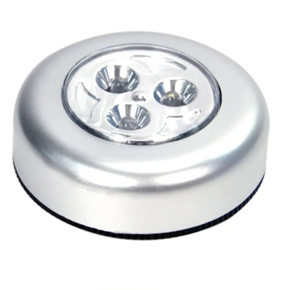 Аварийный 3 LED кухонный шкаф освещение Стикер коснитесь сенсорный
