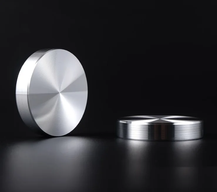 4Pcs/Lot 10mm Thick Solid Aluminum Circle Disc Glass Top Adapter Coffee