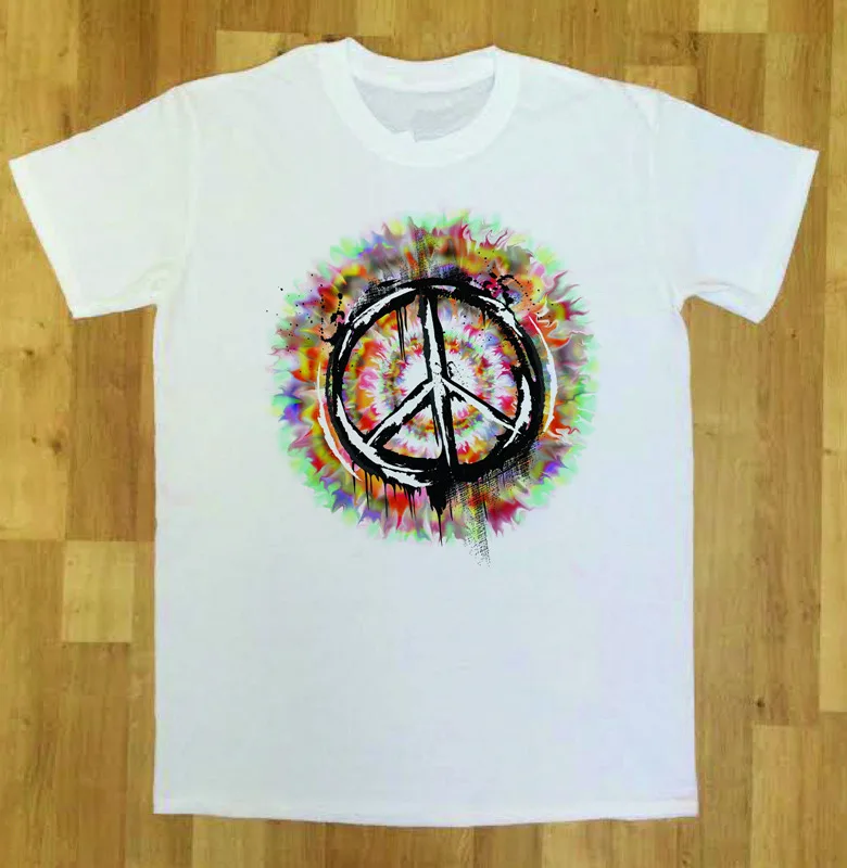 Cheap Graphic Tees Short Sleeve Men Summer Mens Hipster Peace Sign T