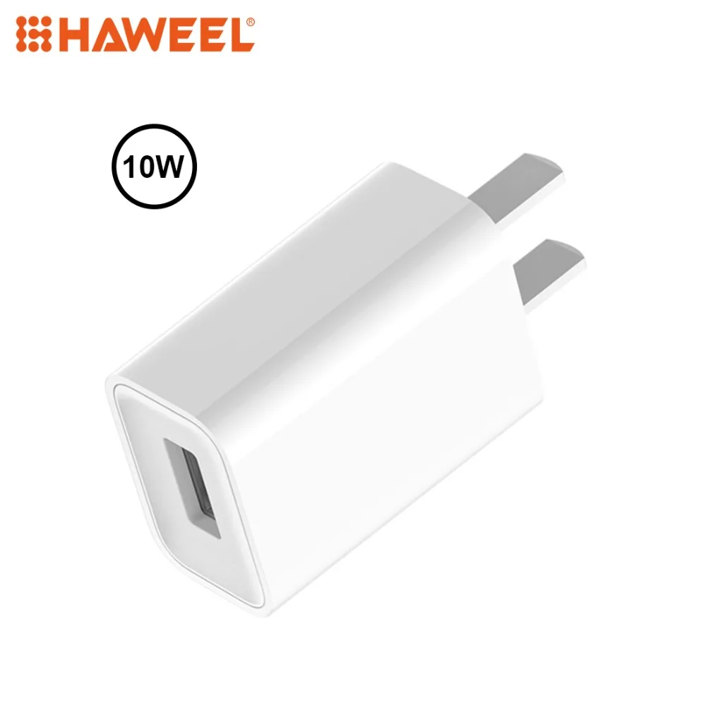 

HAWEEL Wall Charger Adapter 5V 2A 10W Single Port USB Quick Charge US Plug For iPhone 7/8 Plus/X/XS Max/XR Galaxy Huawei Etc