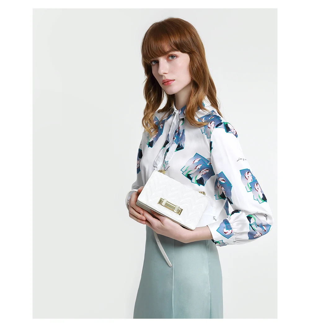 La Festin новая маленькая сумка на цепочке с ароматом Женская модная сумка на плечо классическая форма с узором в елочку