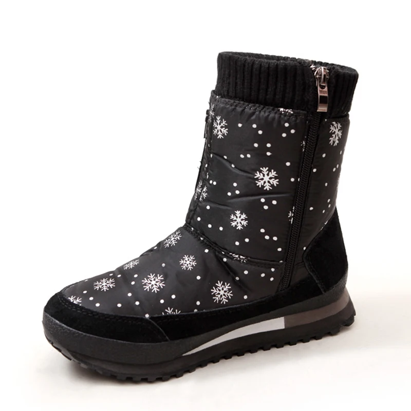 

Women boots new 2018 high quality waterproof snow boots thick plush winter shoes platform non-slip women boots botas de mujer