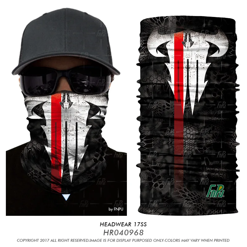 3D череп бандана клоуна Мужская Волшебная Военная Шея Gaiter Facemask на открытом воздухе Велоспорт Рыбалка Байкерская бандана шарф-лента Лыжная маска