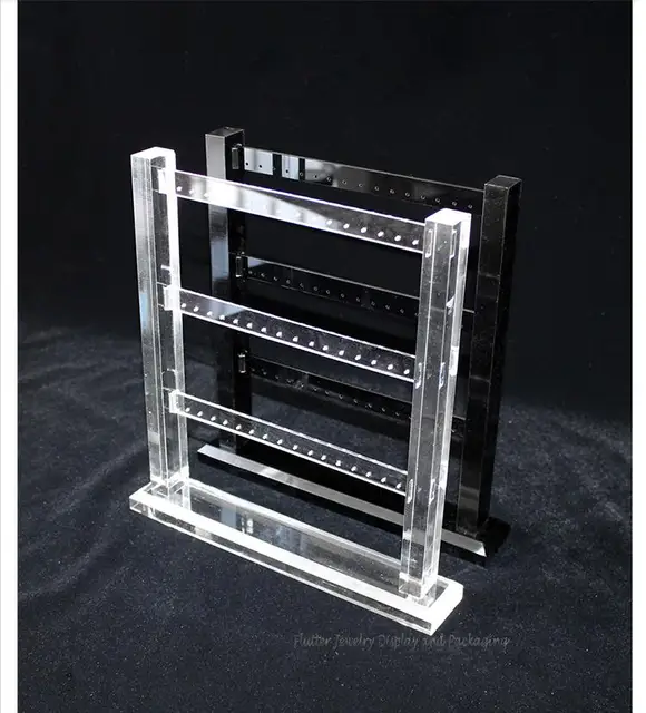 High Quality Acrylic 2 3 4 Layers Earring Display Stand High Quality Acrylic 2 3 4 Layers Earring Display Stand Rack Stud Holder Shelf Jewelry Showcase
