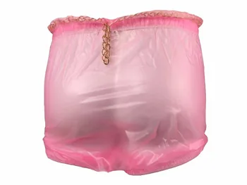 

Haian ABDL Pull-On Locking Plastic Pants Color Glass Clear # P016-5