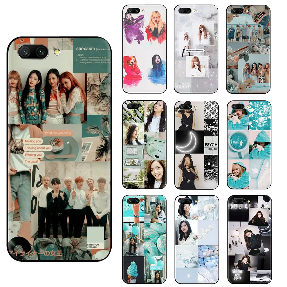 

BLACK PINK k-pop BLACKPINK kpop collage Soft TPU Silicone phone case for Huawei Honor 6A 7A Pro 7C 7X 8X 8C 8 9 10 Lite