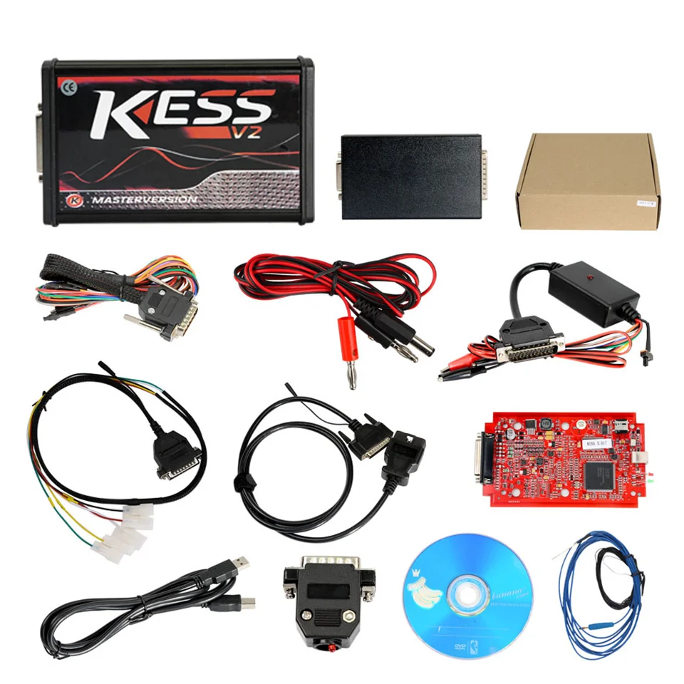 Красный ЕС версия KESS V2 V5.017 без маркер лимит мастер версия ECU программист Kess V2 5,017 мастер ECU чип тюнинговый инструмент