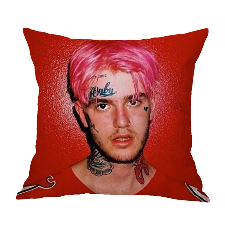 Эмо ловушка Lil peep чехол для подушки 45*45 Лен Хлопок домашние подушки мягкие декоративные наволочки для дивана кресла наволочки - Цвет: 11