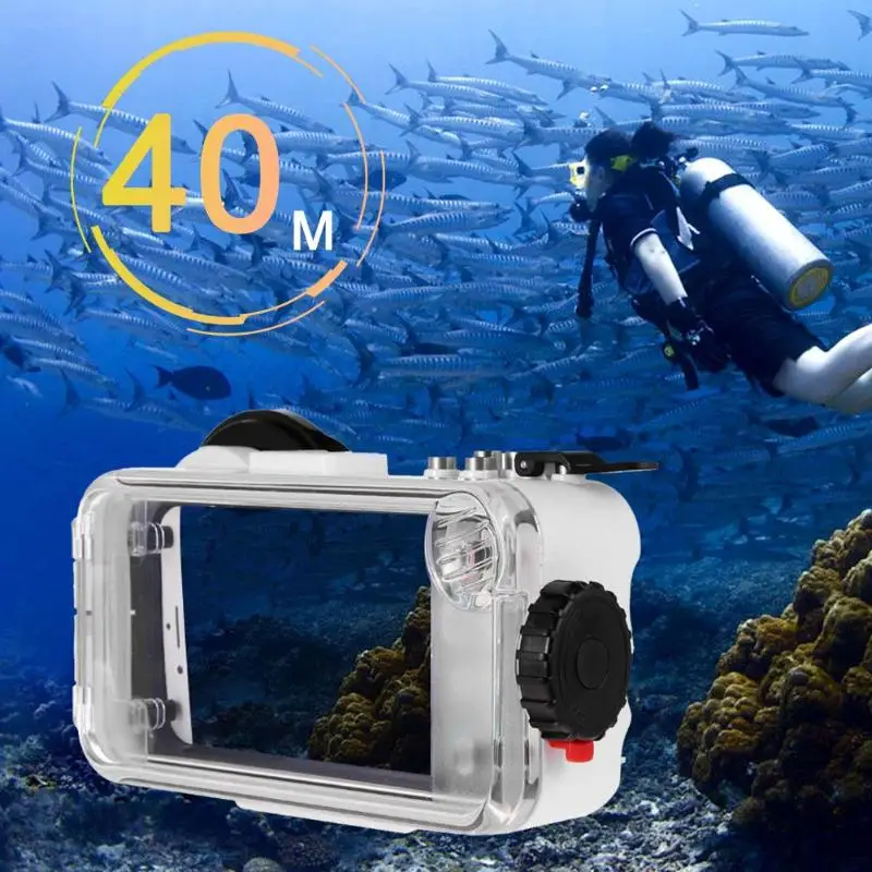 40m/130ft Underwater Camera Waterproof Diving Case for iPhone 6 7 8 Plus X Waterproof Cover For iPhone X 8 7 Swimming Cases