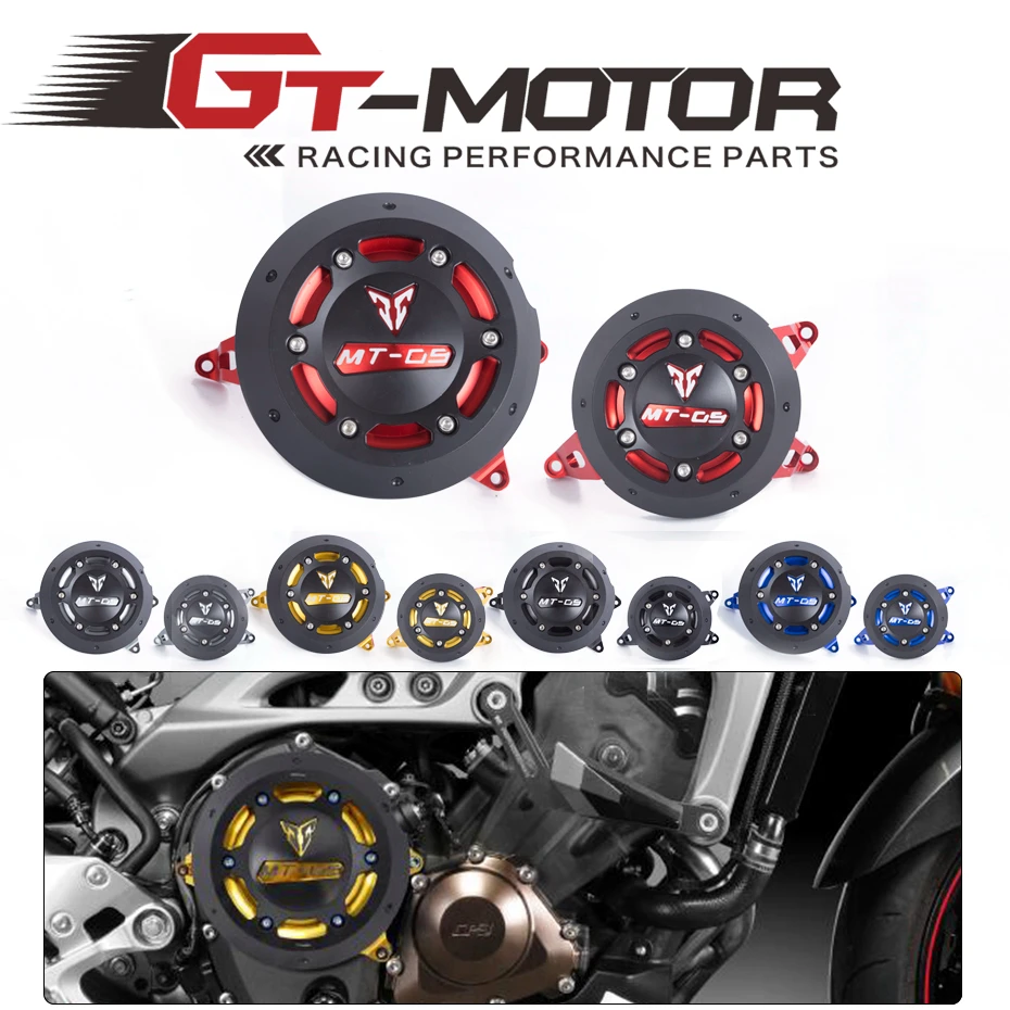 

GT Motor - Free Shipping Engine Guard Protector Engine Guard Case Slider Cover Protector Set For YAMAHA MT-09 MT09 tracer 14-18