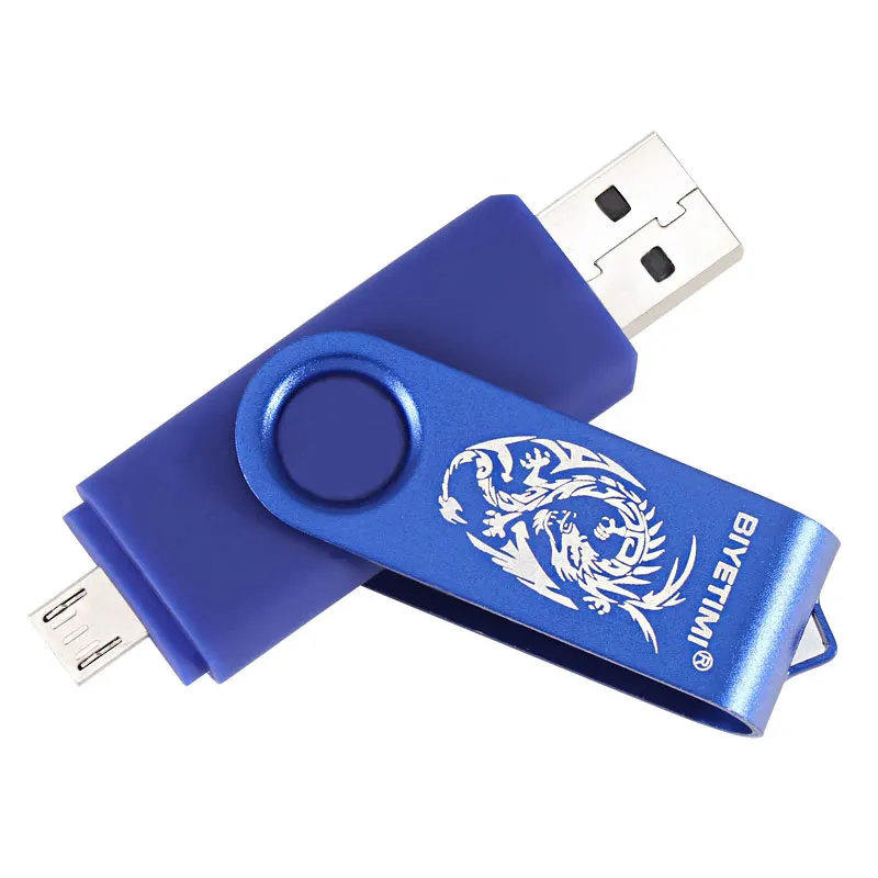 USB флеш-накопитель Biyetimi dragon 4GB 8GB 16GB 32GB 64GB Corlorful OTG Phone Daul Pen Drive Memory USB Stick Флешка флеш-накопитель