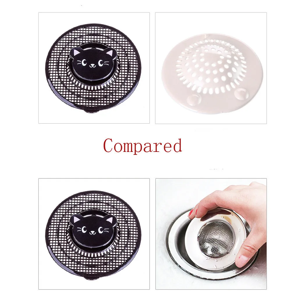 

ISHOWTIENDA Creative Styling Kitchen Bathroom Anti Clogging Sink Sewer Filter Net Eco-Friendly Stocked Colanders & Strainers