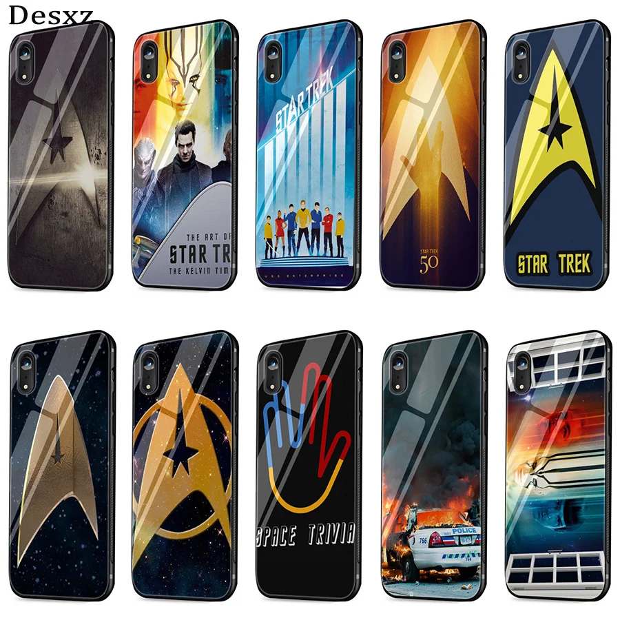 

Desxz Star Trek Glass Case For iPhone 5 5s SE 6 6s 7 8 Plus X XR XS Max Cover