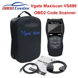 Оригинал Vgate VS890 OBD2 код читателя сканер Maxiscan VS-890 автоматический диагностический сканер инструмент для OBD2 OBDII протоколы 12 V автомобили