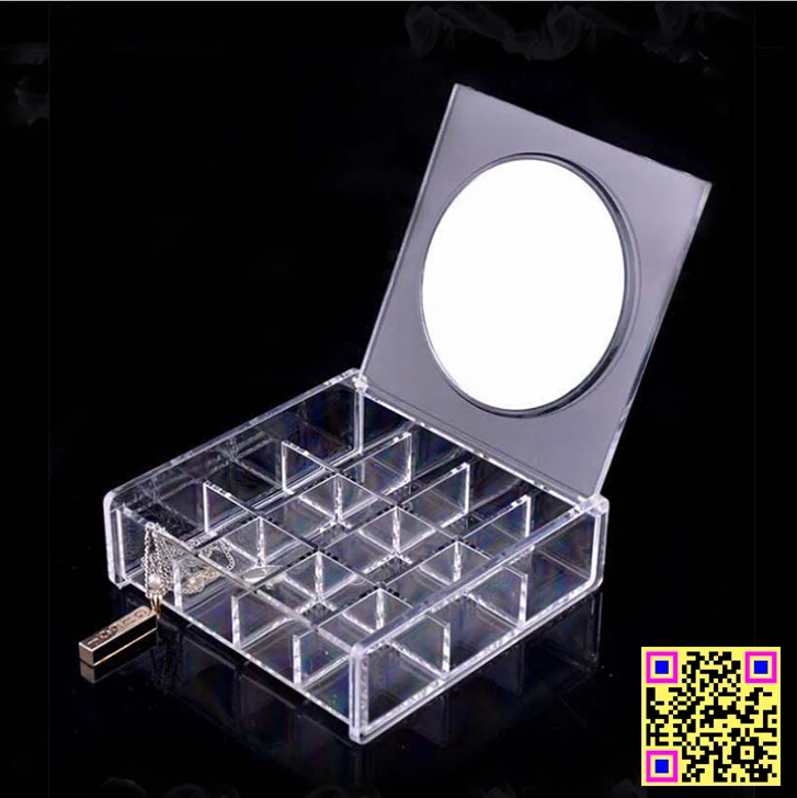 

Mother 's day gift 24 grid Transparent Crystal Cosmetics Drawer box Jewelry Plastic chef basket makeup organizer storage rack