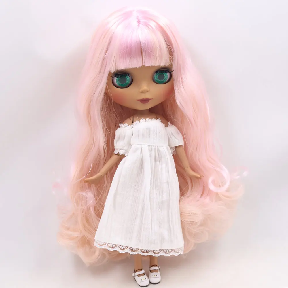 Ледяной DBS Blyth кукольные нет. BL1017/2352 розовый смешанный волос шарнирное тело черная