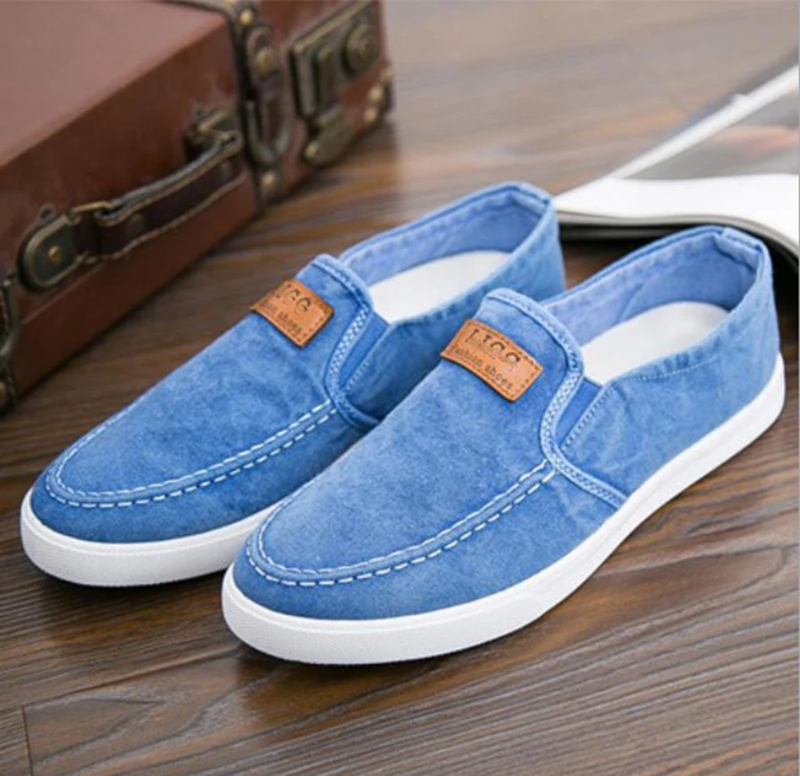 

Spring New Shoes Injection Shoes Breathable Old Beijing Cloth Shoes Pedals Lazy Denim Shoes Comfortable and Sweat-proof