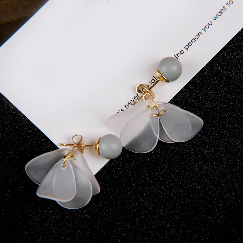 

Hot Sale Simple Fashion Crystal Big Flower Shape Stud Earrings For Women Elegant Earring Jewelry Great Gift