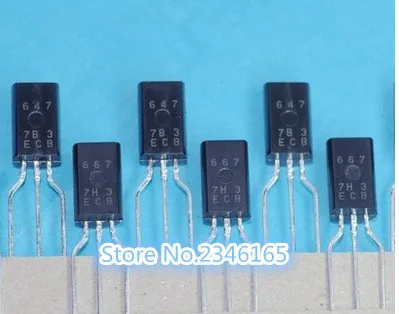 

50pcs 2SD667AC + 2SB647AC TO-92L 2SD667 2SB647 D667AC B647AC D667 B647