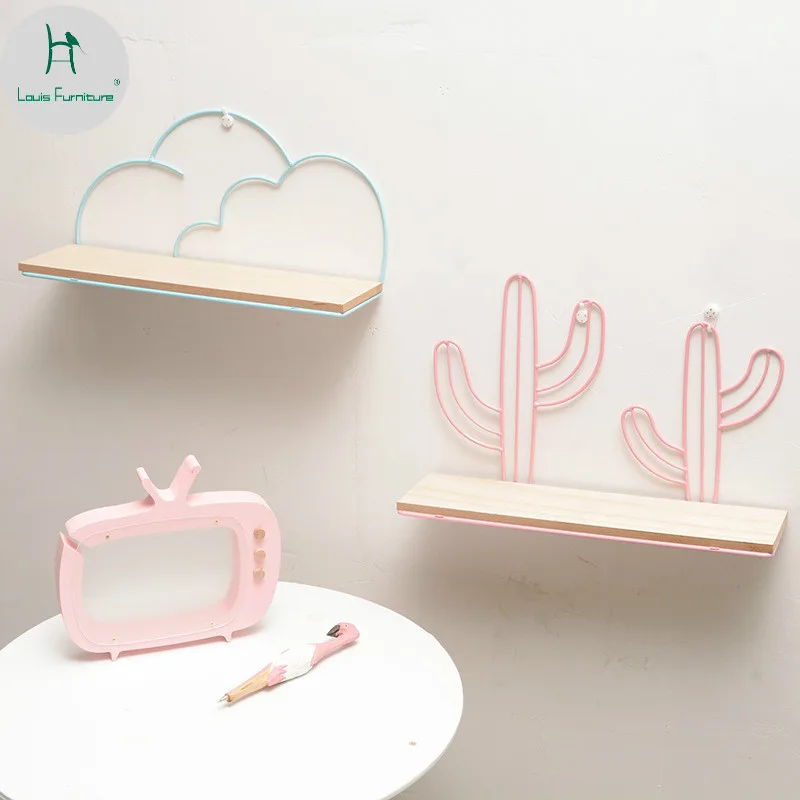 

Louis Fashion Nordic Iron Cactus Cloud Wire Frame Rack Water Cup Wall Decoration