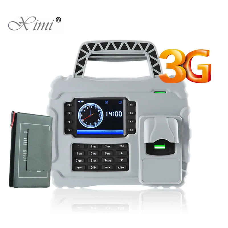 ZK S922 IP65 Waterproof Dust Proof Shock Proof 3G TCP/IP Fingerprint Time Attendance Time Clock Built-in 7600mAh Backup Battery
ZK S922 IP65 Waterproof Dust Proof Shock Proof 3G TCP/IP Fingerprint Time Attendance Time Clock Built-in 7600mAh Backup Battery