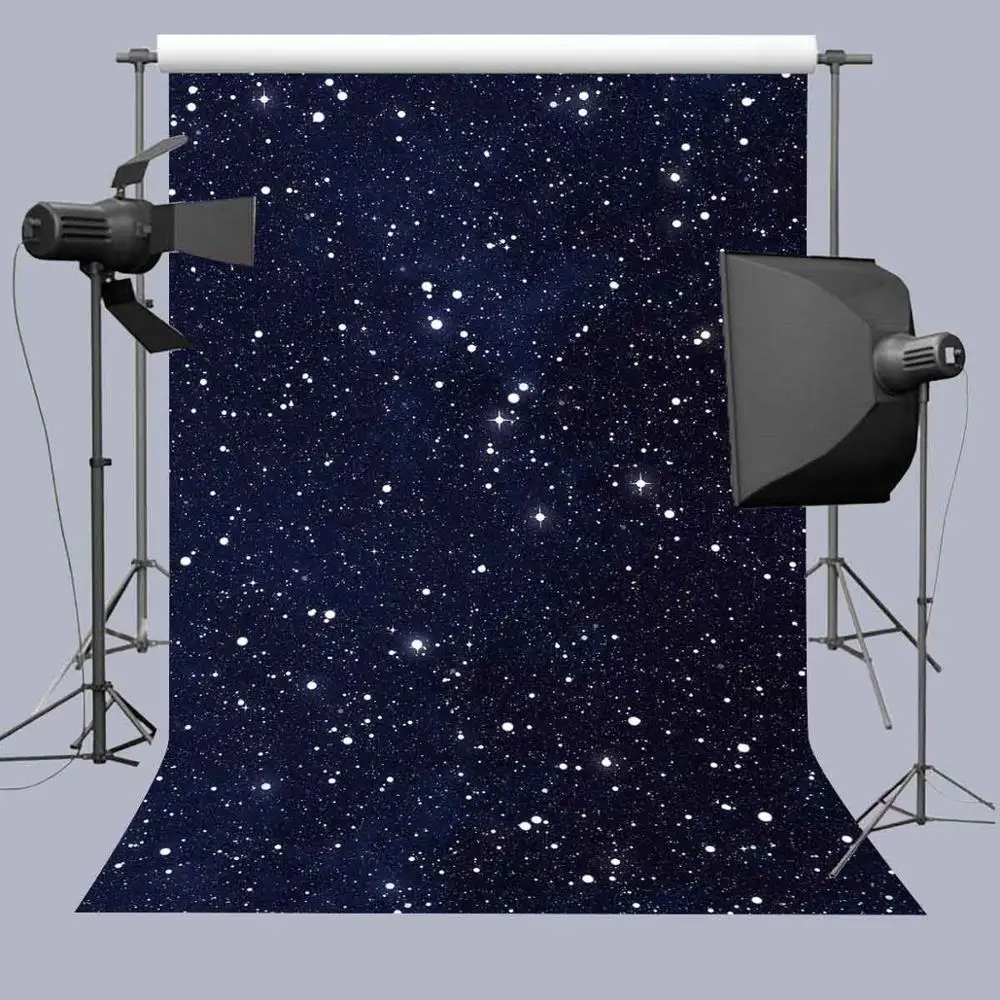

MTMETY Starry Glitter Star Sky Universe Party Night Scenic Pattern Photo Background Photography Backdrop Photocall Photo Studio