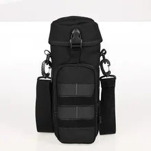 Free Shipping Nylon Water Bottle Pouch Zipper Waterproof Camo Molle Kettle Bag Military Waist Packs for Travel PPT6-0076