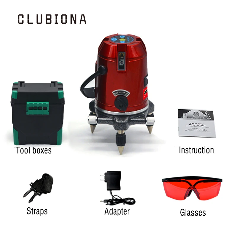 

US PLUG high quality laser module high accuracy 360 degrees slash functional 5 lines 6 points rotary laser