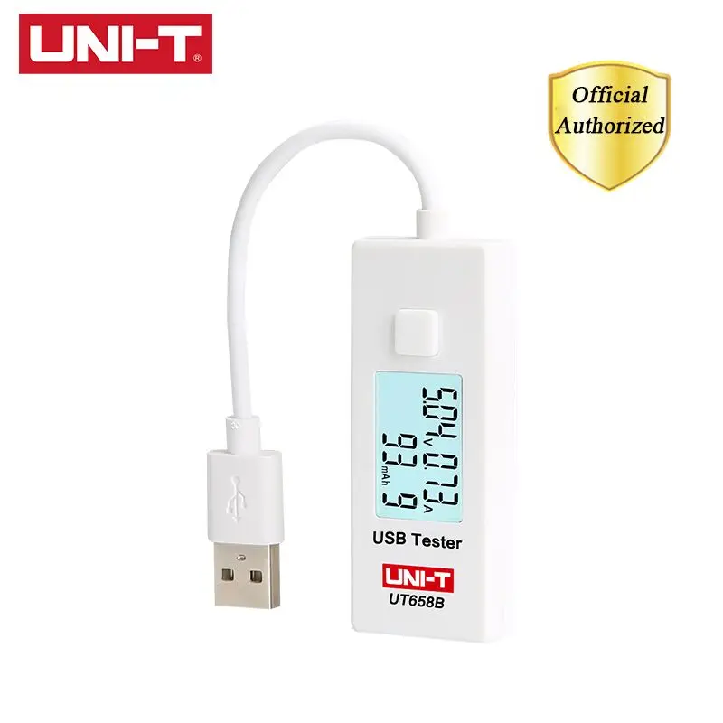 

UNI-T UT658B UT658 USB Voltage Tester Phone Computer Charging Current Measure Energy Monitor with LCD Backlight