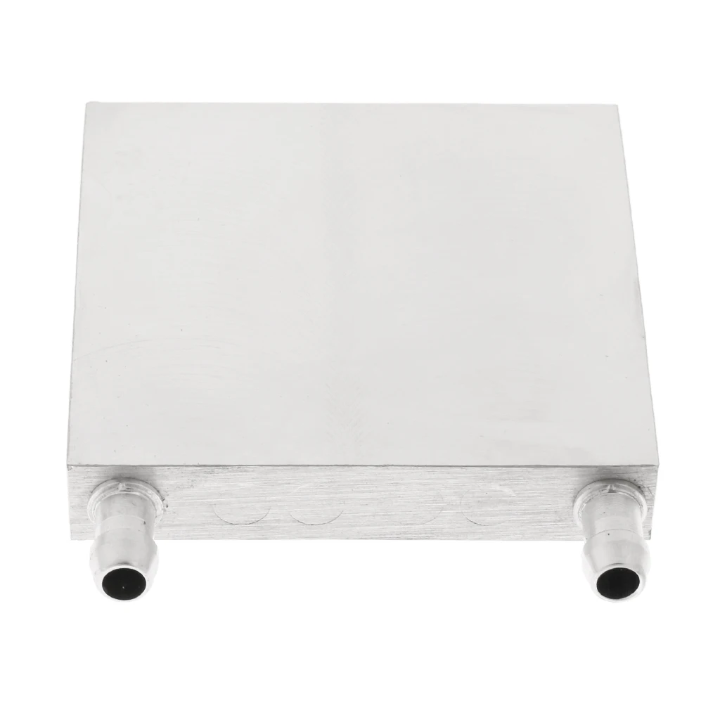 

Aluminum 2Way Water Cooling Block for CPU Graphics Radiator Heatsink 80x80mm