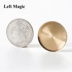 1 шт. открывающаяся коробочка (супер Морган долларовая версия) Волшебные трюки для показа/Исчезающие Магия закрыть монета