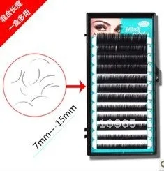 

High Quality Hot Eyelashes Professional Mink Eyelashes False Mink Eyelashes Extension Mix Length Lash 12lines/tray Free Shipping