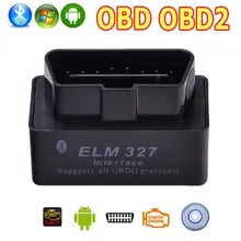 2016 OBD2 OBD ii Wireless V2.1 Super MINI ELM 327 Bluetooth OBD OBD 2 ELM327 Interface BT for Android Torque/PC Diagnostic Tool
