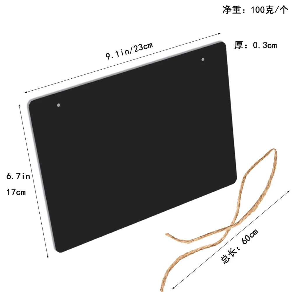 Меловая вывеска двухсторонняя стираемая доска для сообщений доска для настенного декора вывески с подвеской